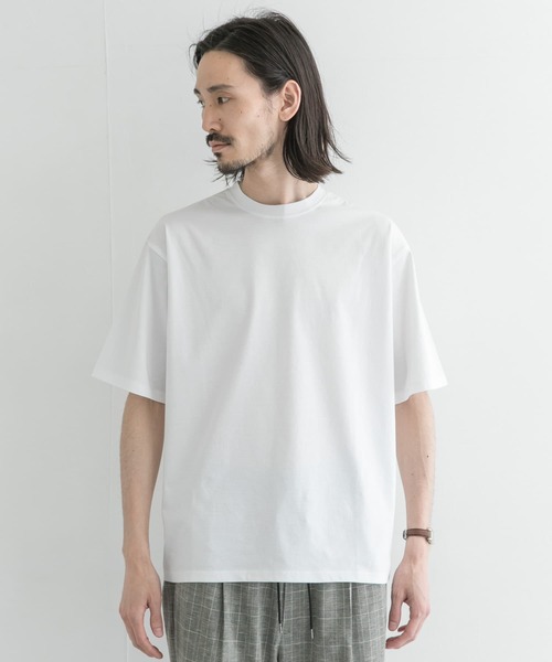 URBAN RESEARCH（アーバンリサーチ）の「60/強シルケットスムースTシャツ（Tシャツ/カットソー・メンズ・ホワイト/ブラック/ネイビー・SMALL/MEDIUM/LARGE）」の11枚目の写真