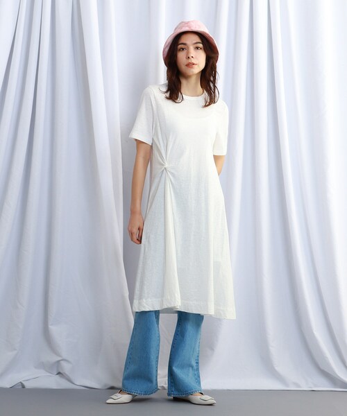 JET(ジェット)の「◆【ウォッシャブル】コットン天竺ツイストデザインワンピース(ワンピース・レディース・ホワイト/レモンイエロー/ブラック・04/06)」の20枚目の写真