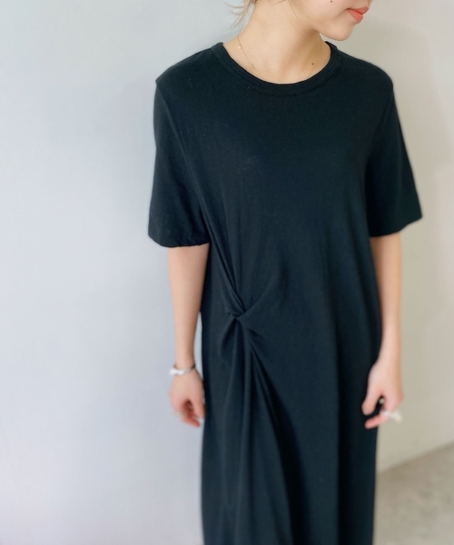 JET(ジェット)の「◆【ウォッシャブル】コットン天竺ツイストデザインワンピース(ワンピース・レディース・ホワイト/レモンイエロー/ブラック・04/06)」の16枚目の写真