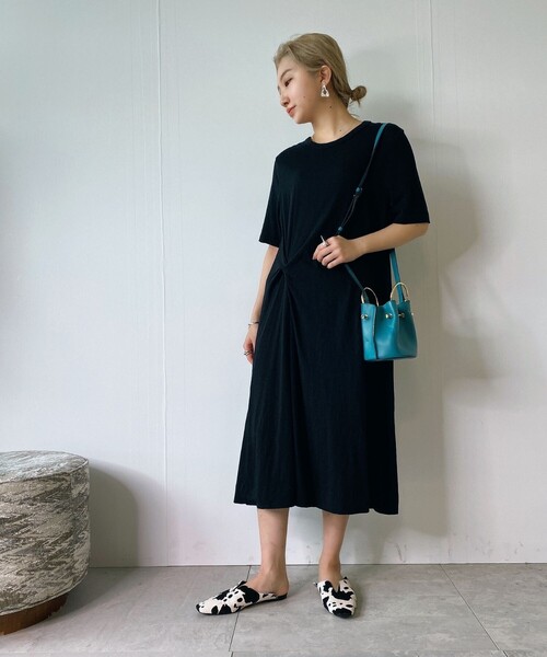 JET(ジェット)の「◆【ウォッシャブル】コットン天竺ツイストデザインワンピース(ワンピース・レディース・ホワイト/レモンイエロー/ブラック・04/06)」の21枚目の写真