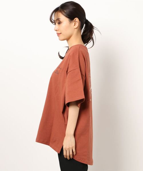 RAG MACHINE（ラグマシーン）の「【RAG MACHINE】イラストプリントＴシャツ（Tシャツ/カットソー・レディース・ライトグレー/オレンジ/オフホワイト・L/M）」の4枚目の写真