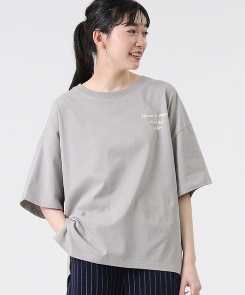 RAG MACHINE（ラグマシーン）の「【RAG MACHINE】イラストプリントＴシャツ（Tシャツ/カットソー・レディース・ライトグレー/オレンジ/オフホワイト・L/M）」の15枚目の写真