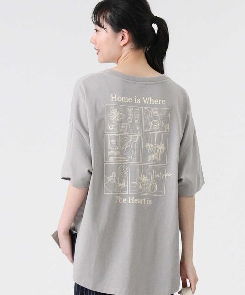 RAG MACHINE（ラグマシーン）の「【RAG MACHINE】イラストプリントＴシャツ（Tシャツ/カットソー・レディース・ライトグレー/オレンジ/オフホワイト・L/M）」の16枚目の写真