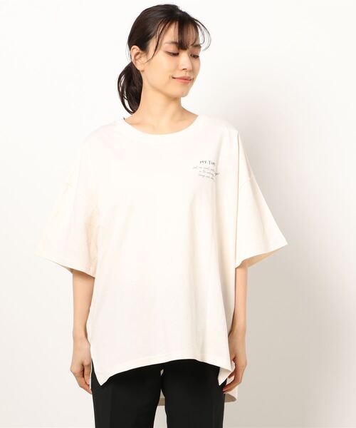 RAG MACHINE（ラグマシーン）の「【RAG MACHINE】イラストプリントＴシャツ（Tシャツ/カットソー・レディース・ライトグレー/オレンジ/オフホワイト・L/M）」の14枚目の写真