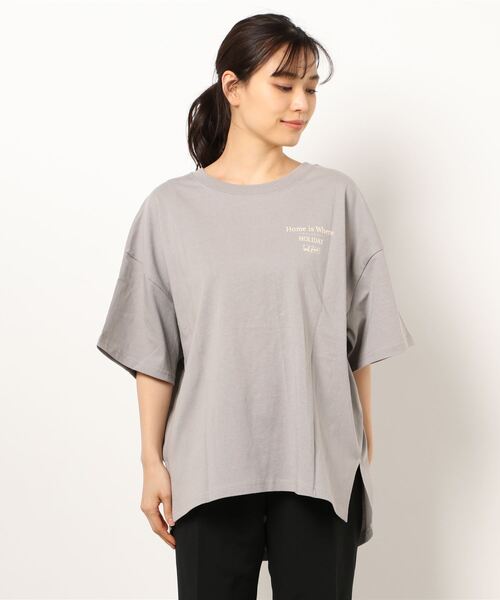 RAG MACHINE（ラグマシーン）の「【RAG MACHINE】イラストプリントＴシャツ（Tシャツ/カットソー・レディース・ライトグレー/オレンジ/オフホワイト・L/M）」の21枚目の写真