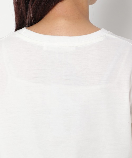 mysty woman（ミスティウーマン）の「デザインロゴTシャツ 947456（Tシャツ/カットソー・レディース・チャコールグレー/オフホワイト/ライム・FREE）」の15枚目の写真