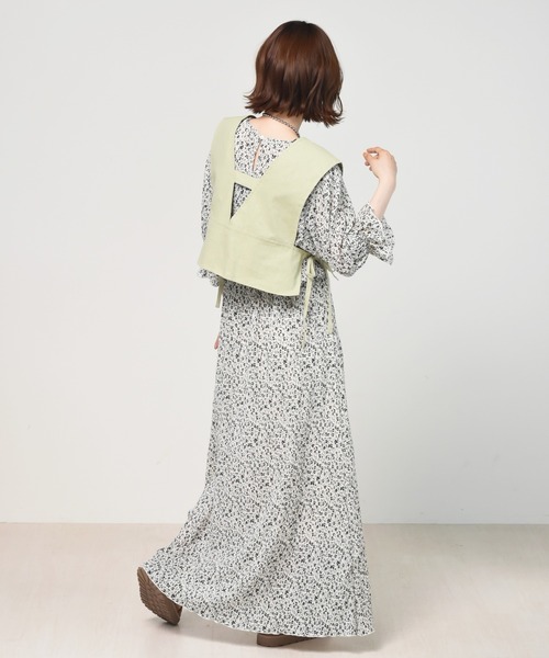 RETRO GIRL（レトロガール）の「【セットアイテム】ビスチェSETプリーツワンピ（ワンピース・レディース・ブラック/ブルー/ホワイト系その他・FREE）」の5枚目の写真