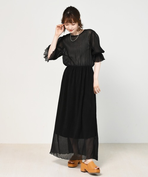 RETRO GIRL（レトロガール）の「【セットアイテム】ビスチェSETプリーツワンピ（ワンピース・レディース・ブラック/ブルー/ホワイト系その他・FREE）」の13枚目の写真