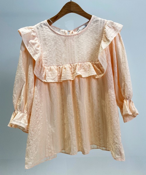 LUREM（ルアム）の「フリルレースブラウス（シャツ/ブラウス・レディース・ブルー/ライトベージュ/ホワイト・FREE）」の12枚目の写真