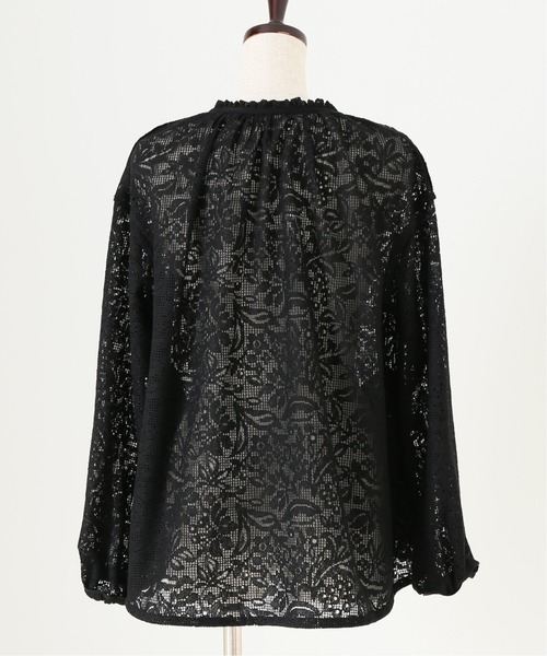 La TOTALITE（ラトータリテ）の「レース ブルゾン◆【手洗い可能】（ブルゾン・レディース・ホワイト/ブラック・FREE）」の5枚目の写真