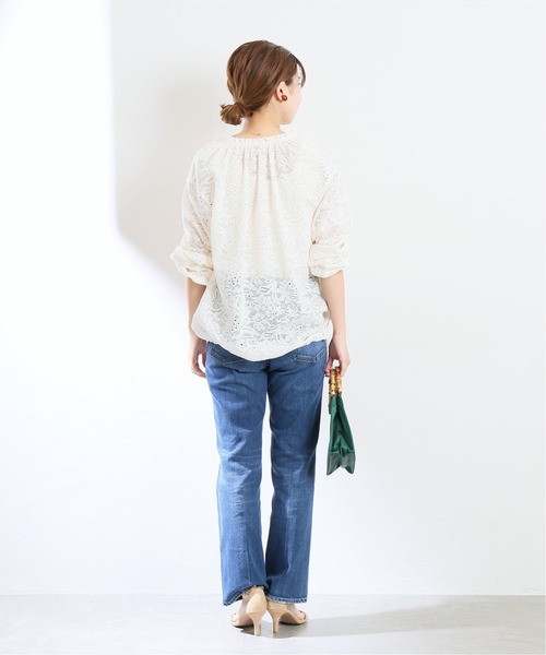 La TOTALITE（ラトータリテ）の「レース ブルゾン◆【手洗い可能】（ブルゾン・レディース・ホワイト/ブラック・FREE）」の10枚目の写真