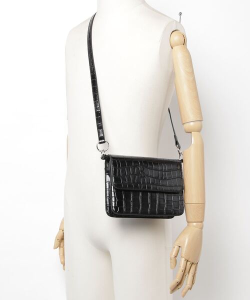 Figments（フィグメンツ）の「クロコ柄2WAYショルダーバッグ（ショルダーバッグ・レディース・ブラック・FREE）」の19枚目の写真