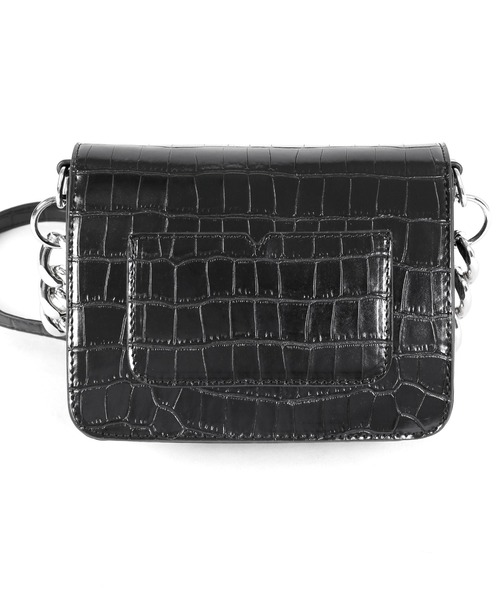 Figments（フィグメンツ）の「クロコ柄2WAYショルダーバッグ（ショルダーバッグ・レディース・ブラック・FREE）」の6枚目の写真