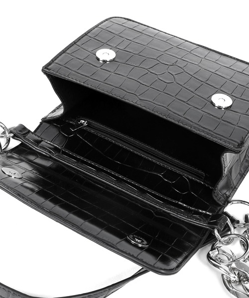 Figments（フィグメンツ）の「クロコ柄2WAYショルダーバッグ（ショルダーバッグ・レディース・ブラック・FREE）」の9枚目の写真