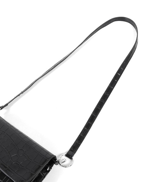 Figments（フィグメンツ）の「クロコ柄2WAYショルダーバッグ（ショルダーバッグ・レディース・ブラック・FREE）」の13枚目の写真