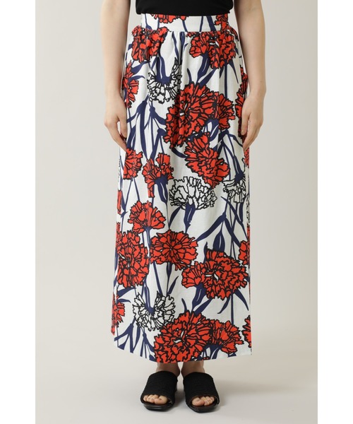 mici(ミチ)の「(mici)フラワープリントロングスカート(スカート・レディース・ブラウン/オレンジ・SMALL/MEDIUM)」の8枚目の写真