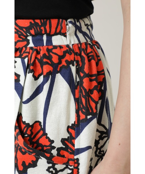 mici(ミチ)の「(mici)フラワープリントロングスカート(スカート・レディース・ブラウン/オレンジ・SMALL/MEDIUM)」の10枚目の写真