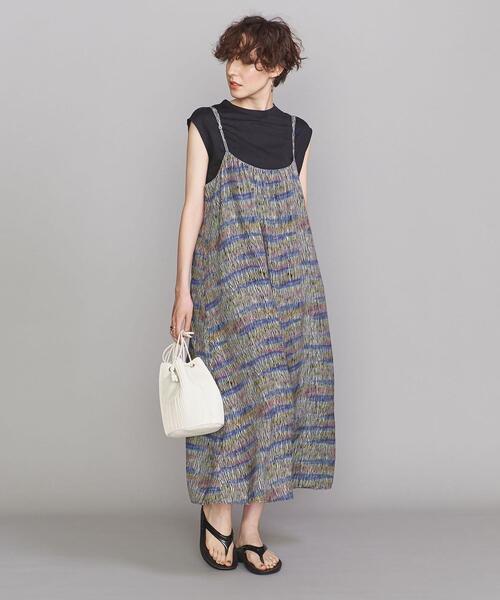 BEAUTY&YOUTH UNITED ARROWS(ビューティーアンドユースユナイテッドアローズ)の「【別注】<TOWN>レーヨンプリント キャミワンピース(ワンピース・レディース・その他1/ホワイト・MEDIUM/SMALL)」の16枚目の写真