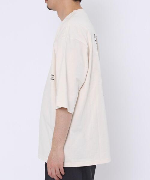 coen(コーエン)の「アートバックプリントハーフスリーブTシャツ(Tシャツ/カットソー・メンズ・ライトグレー/オフホワイト/ライム・X-LARGE/MEDIUM/LARGE/SMALL)」の17枚目の写真