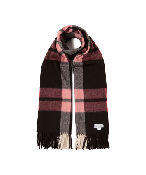 EFFE BEAMS(エッフェビームス)の「Joshua Ellis / Various Checks カシミヤストール(ストール/ショール・レディース・ピンク・ONE SIZE)」の4枚目の写真