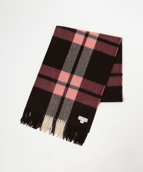 EFFE BEAMS(エッフェビームス)の「Joshua Ellis / Various Checks カシミヤストール(ストール/ショール・レディース・ピンク・ONE SIZE)」の5枚目の写真