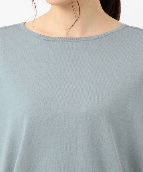 J.PRESS(ジェイプレス)の「【UVカット・洗える】Functional Cotton Blend 袖レース ニット(ニット/セーター・レディース・ピンク系/ターコイズブルー系/ベージュ系/ネイビー系・MEDIUM/LARGE)」の14枚目の写真
