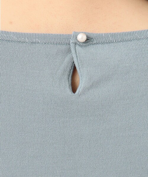 J.PRESS(ジェイプレス)の「【UVカット・洗える】Functional Cotton Blend 袖レース ニット(ニット/セーター・レディース・ピンク系/ターコイズブルー系/ベージュ系/ネイビー系・MEDIUM/LARGE)」の10枚目の写真