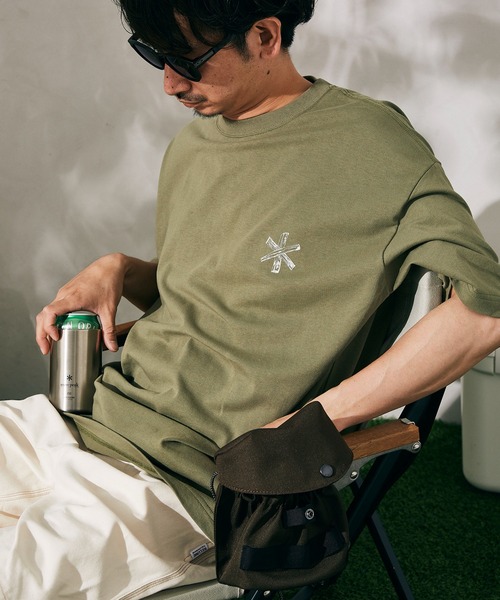 Snow Peak（スノーピーク）の「【Snow Peak×relume / スノーピーク】別注 Camp Fire プリントTシャツ（Tシャツ/カットソー・メンズ・グレー/カーキ/ホワイト・S/M/L）」の14枚目の写真