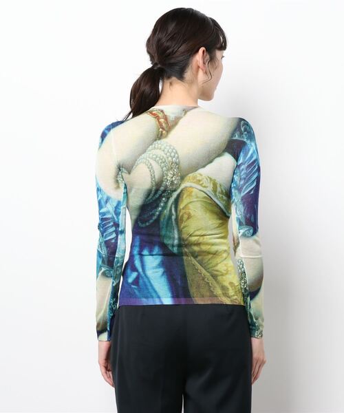 Desigual（デシグアル）の「アーティ 長袖Tシャツ FLORENCIA（Tシャツ/カットソー・レディース・ブルー・2L/S/M/L）」の3枚目の写真