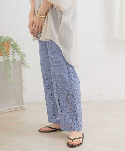 ITEMS URBANRESEARCH（アイテムズ アーバンリサーチ）の「柄編みレースパンツ（その他パンツ・レディース・オフホワイト/チャコールグレー/グレー系その他・FREE）」の16枚目の写真