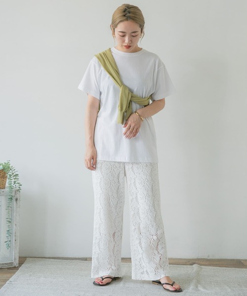 ITEMS URBANRESEARCH（アイテムズ アーバンリサーチ）の「柄編みレースパンツ（その他パンツ・レディース・オフホワイト/チャコールグレー/グレー系その他・FREE）」の13枚目の写真