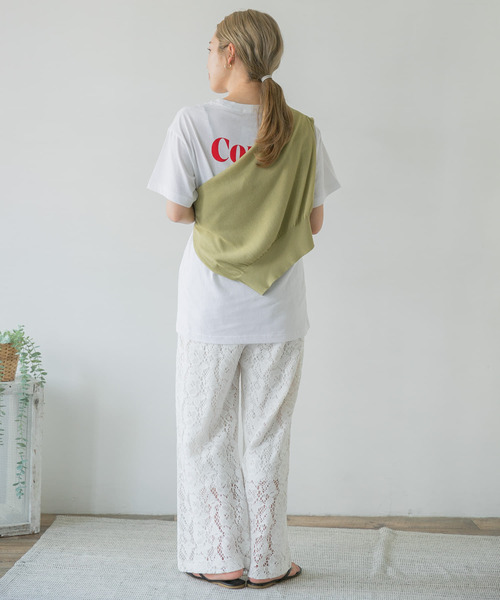 ITEMS URBANRESEARCH（アイテムズ アーバンリサーチ）の「柄編みレースパンツ（その他パンツ・レディース・オフホワイト/チャコールグレー/グレー系その他・FREE）」の7枚目の写真