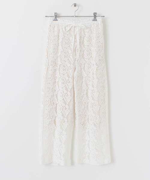 ITEMS URBANRESEARCH（アイテムズ アーバンリサーチ）の「柄編みレースパンツ（その他パンツ・レディース・オフホワイト/チャコールグレー/グレー系その他・FREE）」の18枚目の写真