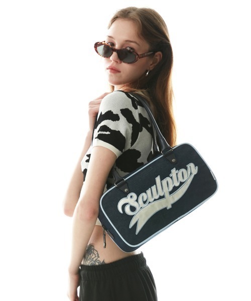 SCULPTOR（スカルプター）の「DENIM SQUARE BOWLING BAG/デニム