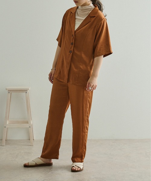 Ambre Neige(アンブルネージュ)の「シアーハイネックトップス/【WEB/EC限定商品】(シャツ/ブラウス・レディース・ホワイト/ブラック/ライトブラウン/グリーン系その他・FREE)」の17枚目の写真