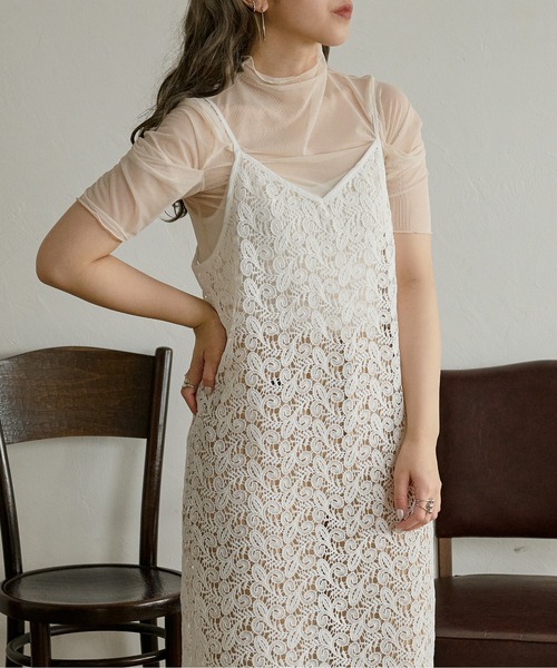 Ambre Neige(アンブルネージュ)の「シアーハイネックトップス/【WEB/EC限定商品】(シャツ/ブラウス・レディース・ホワイト/ブラック/ライトブラウン/グリーン系その他・FREE)」の11枚目の写真