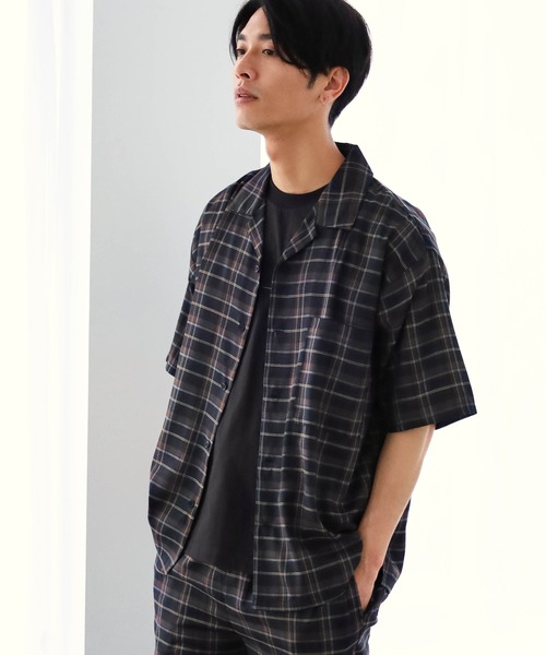 LAKOLE(ラコレ)の「エアリーTRオープンカラーシャツ / 952775(シャツ/ブラウス・メンズ・ブラック/ネイビー/ブラウン/グレー/チャコール・SMALL/MEDIUM/LARGE)」の5枚目の写真