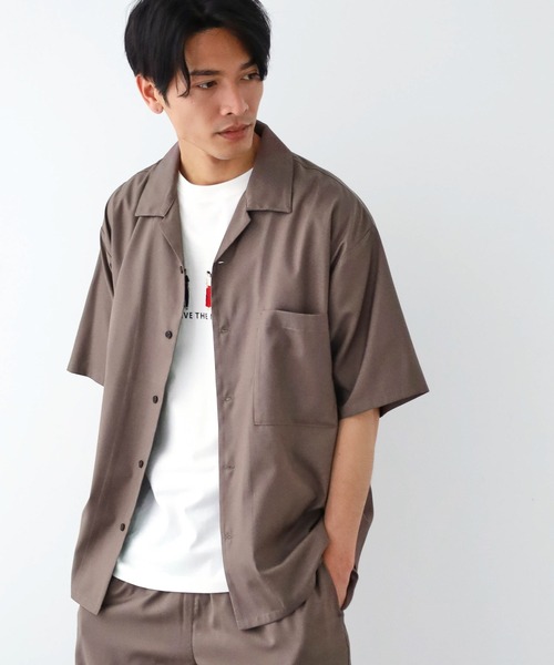 LAKOLE(ラコレ)の「エアリーTRオープンカラーシャツ / 952775(シャツ/ブラウス・メンズ・ブラック/ネイビー/ブラウン/グレー/チャコール・SMALL/MEDIUM/LARGE)」の4枚目の写真