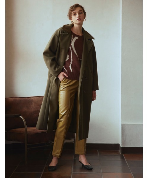 Re:EDIT(リエディ)の「スクエアカットミュールパンプス(サンダル・レディース・パイソン/ボルドー/シルバー/レオパード/ブラック/アイボリー/キャメル/カーキ・MEDIUM/X-LARGE/SMALL/LARGE/XX-LARGE)」の9枚目の写真