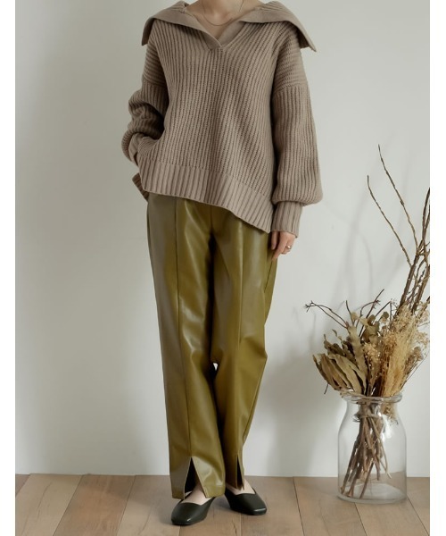 Re:EDIT(リエディ)の「スクエアカットミュールパンプス(サンダル・レディース・パイソン/ボルドー/シルバー/レオパード/ブラック/アイボリー/キャメル/カーキ・MEDIUM/X-LARGE/SMALL/LARGE/XX-LARGE)」の19枚目の写真