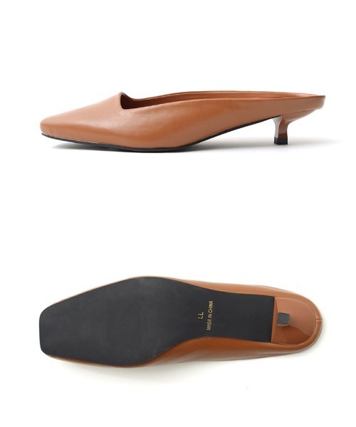 Re:EDIT(リエディ)の「スクエアカットミュールパンプス(サンダル・レディース・パイソン/ボルドー/シルバー/レオパード/ブラック/アイボリー/キャメル/カーキ・MEDIUM/X-LARGE/SMALL/LARGE/XX-LARGE)」の22枚目の写真