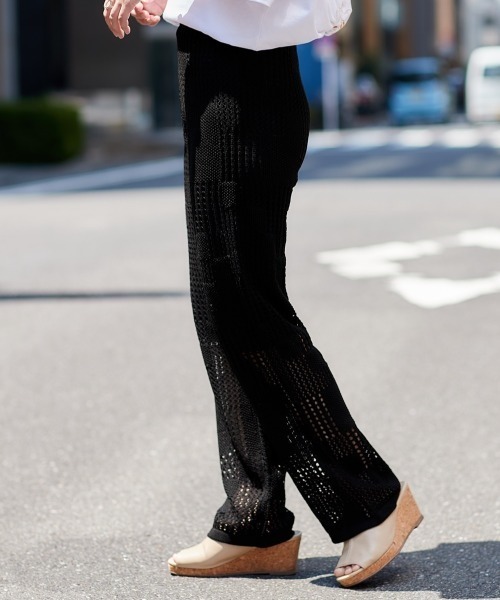 cepo(セポ)の「パッチワークニット イージーパンツ(その他パンツ・レディース・ベージュ/ブラック・M)」の14枚目の写真