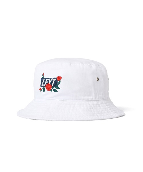 Lafayette（ラファイエット）の「LFYT ラファイエット [Lafayette] - ローズ ボックスロゴ バケットハット [ROSE BOX LOGO BUCKET HAT]（ハット・メンズ・ブラック/ベージュ/ピンク/ホワイト・ONE SIZE）」の5枚目の写真