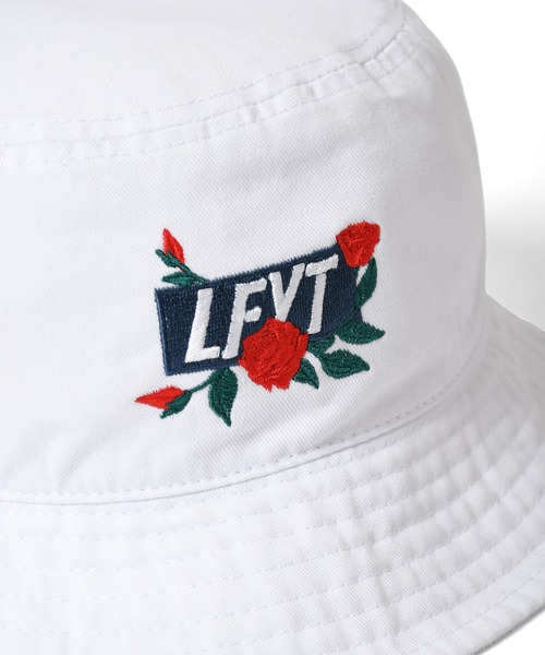 Lafayette（ラファイエット）の「LFYT ラファイエット [Lafayette] - ローズ ボックスロゴ バケットハット [ROSE BOX LOGO BUCKET HAT]（ハット・メンズ・ブラック/ベージュ/ピンク/ホワイト・ONE SIZE）」の8枚目の写真