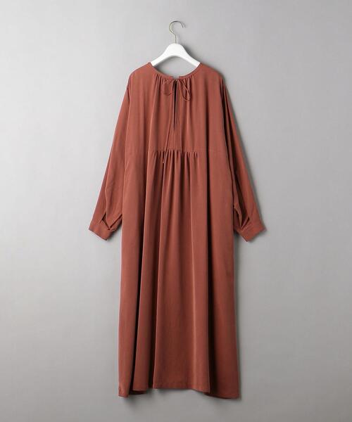 BEAUTY&YOUTH UNITED ARROWS(ビューティーアンドユースユナイテッドアローズ)の「BY クルーネック&Vネックロングスリーブ ワンピース -2WAY-(ワンピース・レディース・ブラック/ベージュ/オレンジ系その他・FREE)」の21枚目の写真