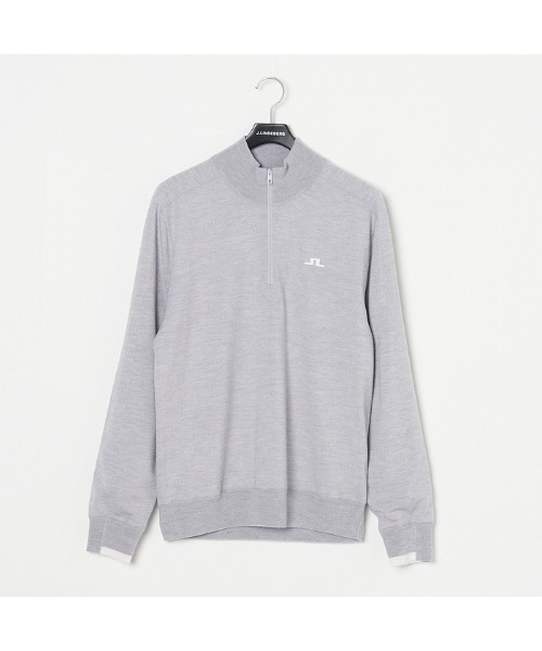 J.LINDEBERG ジェイリンドバーグ　ハーフジップニット　メリノウール J.LINDEBERG/GOLF】メリノウールハーフジップニット 【公式通販】