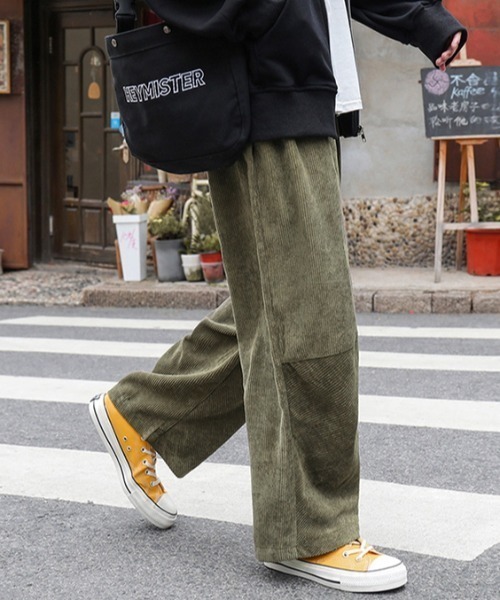 MGV（エムジーヴィー）の「コーデュロイ切替ストレートパンツ（その他パンツ・メンズ・ブルー/ブラック/ベージュ/カーキ・X-LARGE/MEDIUM/LARGE）」の3枚目の写真