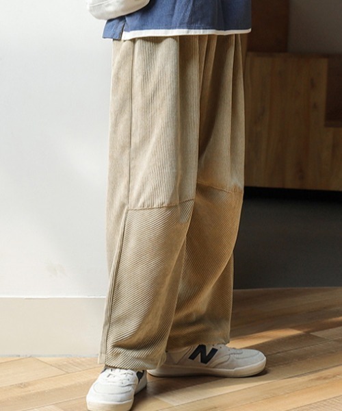 MGV（エムジーヴィー）の「コーデュロイ切替ストレートパンツ（その他パンツ・メンズ・ブルー/ブラック/ベージュ/カーキ・X-LARGE/MEDIUM/LARGE）」の21枚目の写真
