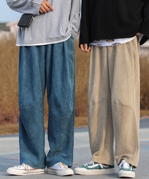 MGV（エムジーヴィー）の「コーデュロイ切替ストレートパンツ（その他パンツ・メンズ・ブルー/ブラック/ベージュ/カーキ・X-LARGE/MEDIUM/LARGE）」の22枚目の写真