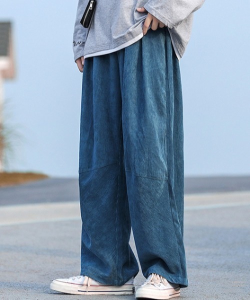 MGV（エムジーヴィー）の「コーデュロイ切替ストレートパンツ（その他パンツ・メンズ・ブルー/ブラック/ベージュ/カーキ・X-LARGE/MEDIUM/LARGE）」の5枚目の写真